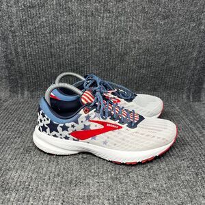 Brooks Launch 6 USA Flag Red White Blue Stars Stripes Running Shoes Women’s 8.5